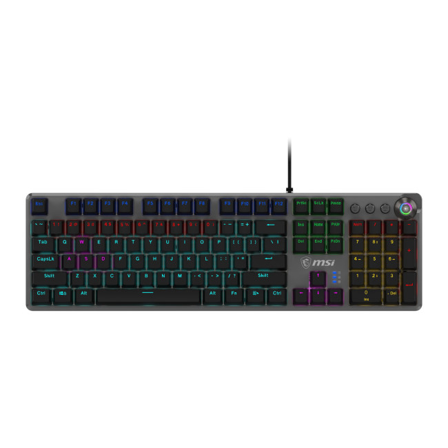 MSI Forge GK310 Red Switches Wired RGB Mechanical Gaming Keyboard - Black