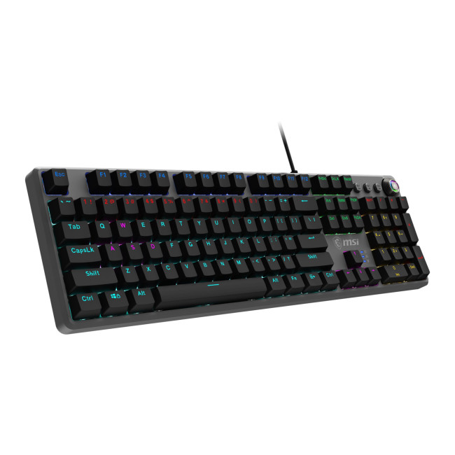 MSI Forge GK310 Red Switches Wired RGB Mechanical Gaming Keyboard - Black