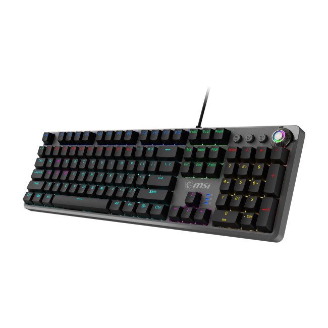 MSI Forge GK310 Red Switches Wired RGB Mechanical Gaming Keyboard - Black