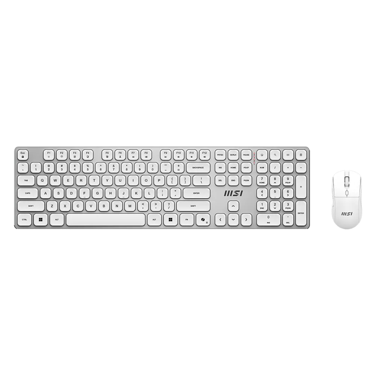 Msi White Forge K210 Wireless Combo Gaming Keyboard With Mouse