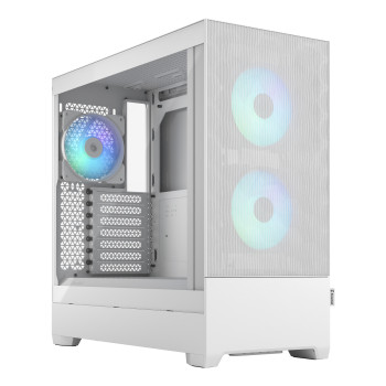 Fractal Design Pop Air Tempered Glass Mid-Tower ATX Gaming PC Case - RGB White TG Clear Tint