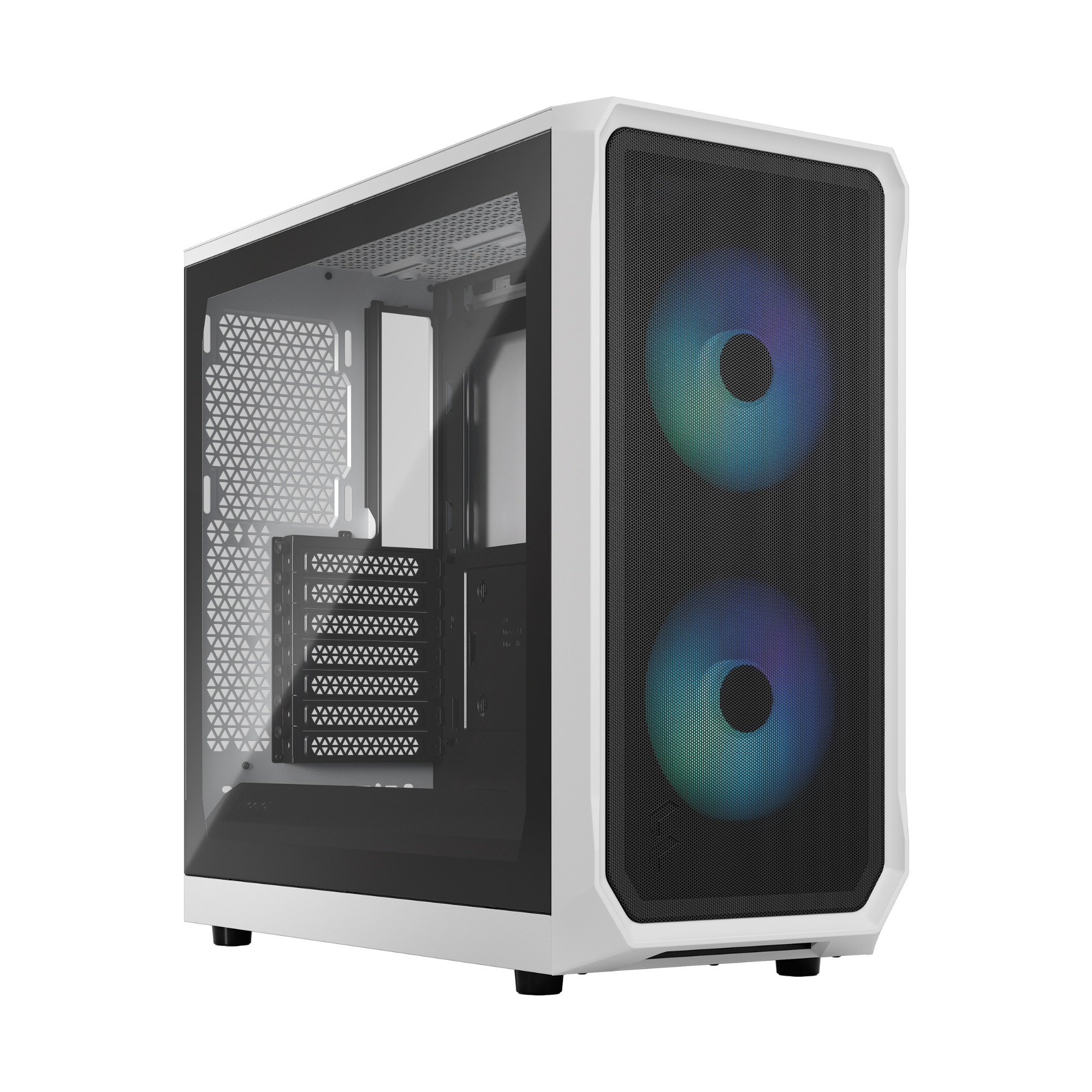 Fractal Design Focus 2 Tempered Glass Mid-Tower ATX PC Case - RGB White