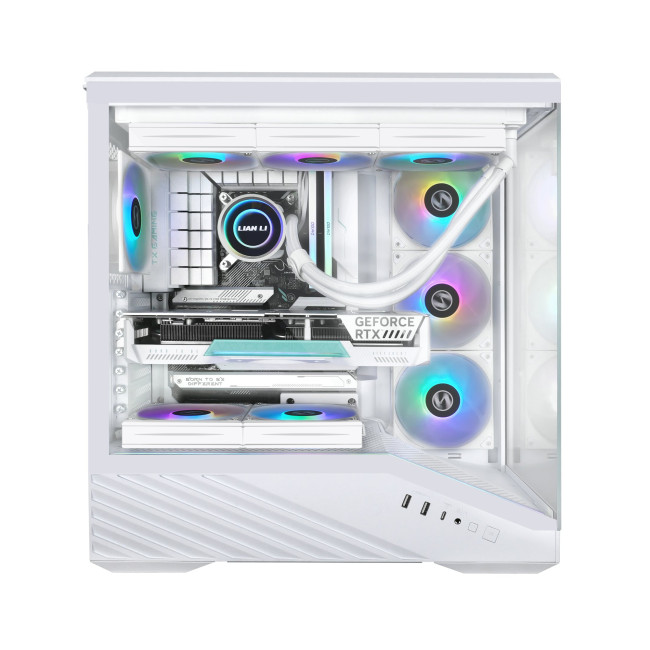 Lian Li V100 ARGB Tempered Glass Mid Tower Gaming PC - White