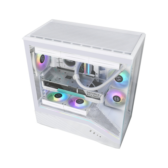 Lian Li V100 ARGB Tempered Glass Mid Tower Gaming PC - White