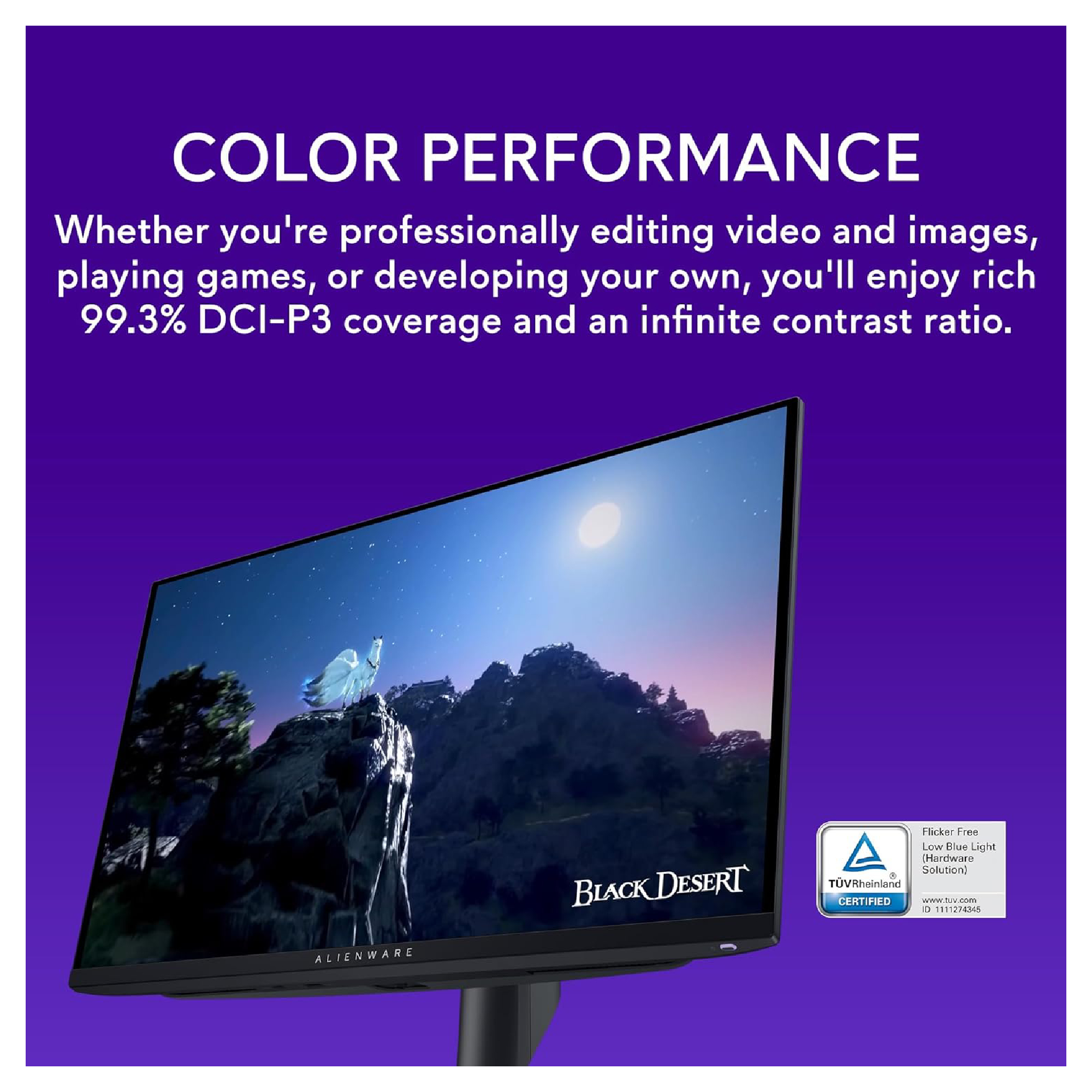 Alienware27インチ AW2725DF ゲーミングモニター Dell Alienware AW2725DF 360Hz QD OLED Gaming Monitor