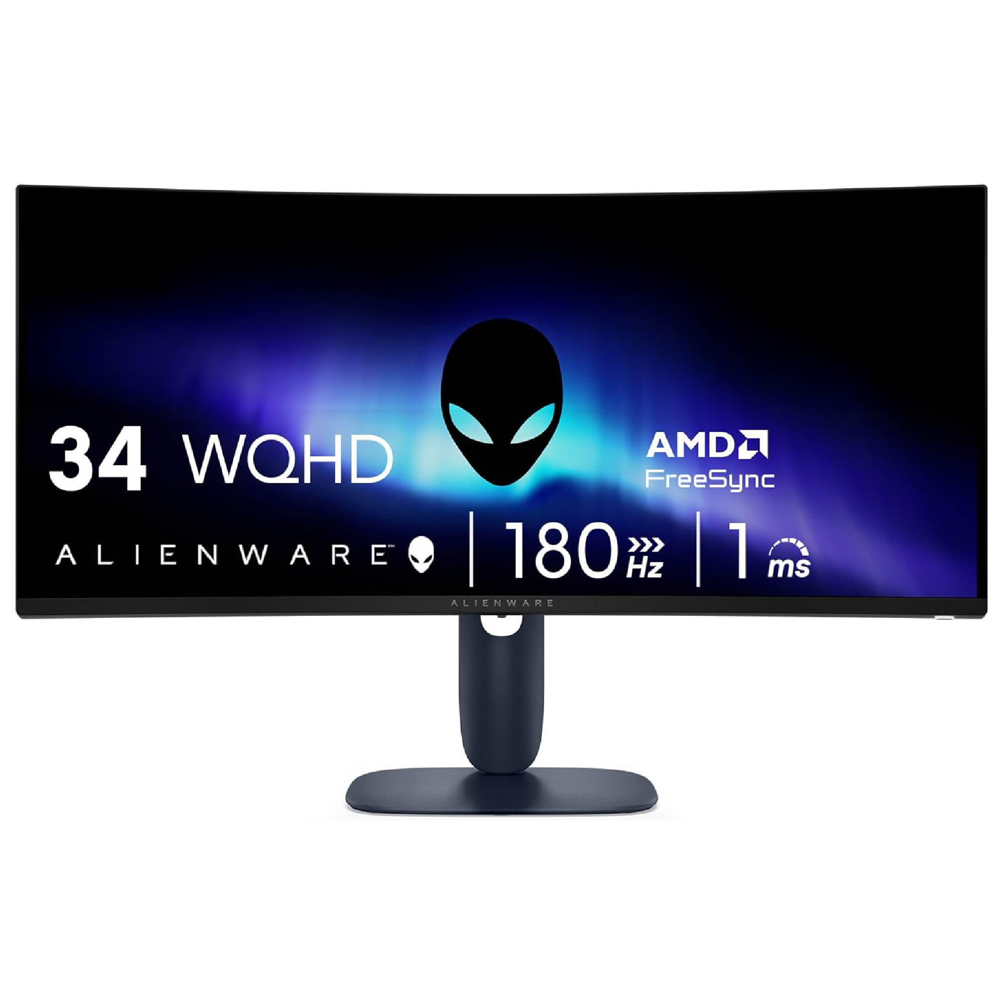 Refurbished Dell Alienware AW3425DWM 34" Ultrawide Quad HD 180Hz 1ms Freesync Height Adjustable Curved Gaming Monitor