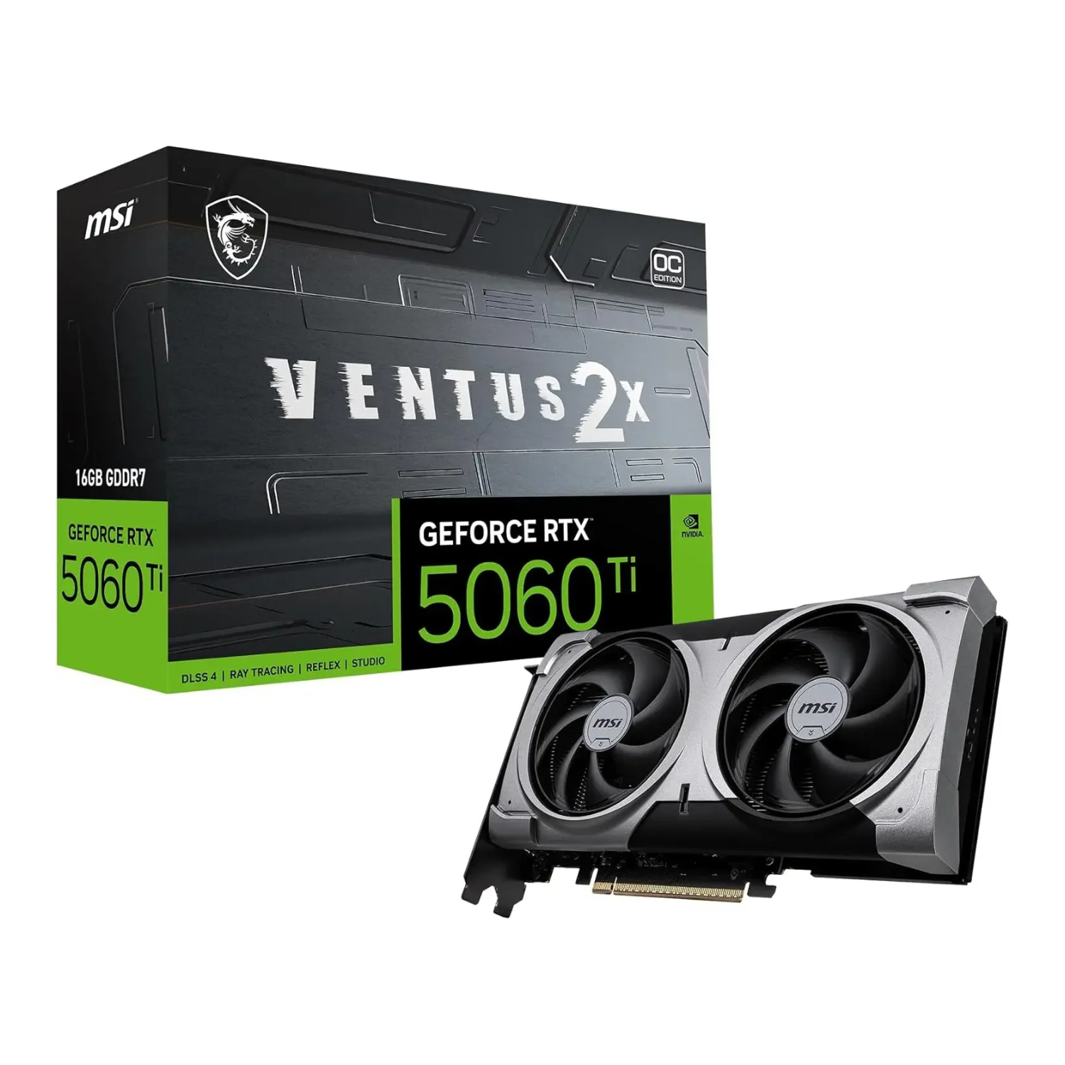 MSI GeForce RTX 5060 Ti 16GB VENTUS 2X OC PLUS Graphics Card