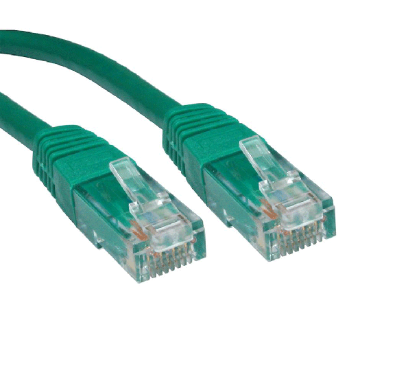 Microconnect 5 meter Cat6 UTP PVC Network Cable, RJ45 Male Connectors - Green