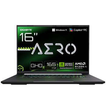 GIGABYTE AERO X16 AMD Ryzen AI 7 350 RTX 5060 16GB RAM 1TB SSD 16" 165Hz WQXGA Windows 11 Home Copilot+ Gaming Laptop