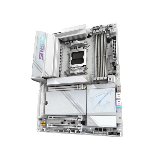 GIGABYTE X870E AORUS PRO ICE DDR5 ATX AMD Socket AM5 Motherboard - White