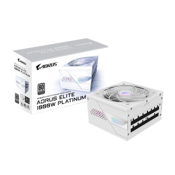 GIGABYTE Aorus Elite P1000W ATX 3.0 80+ Platinum PSU Power Supply - White
