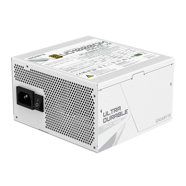 Gigabyte UD1000GM PG5 ICE 1000W ATX 3.1 80 PLUS Gold PSU Power Supply - White