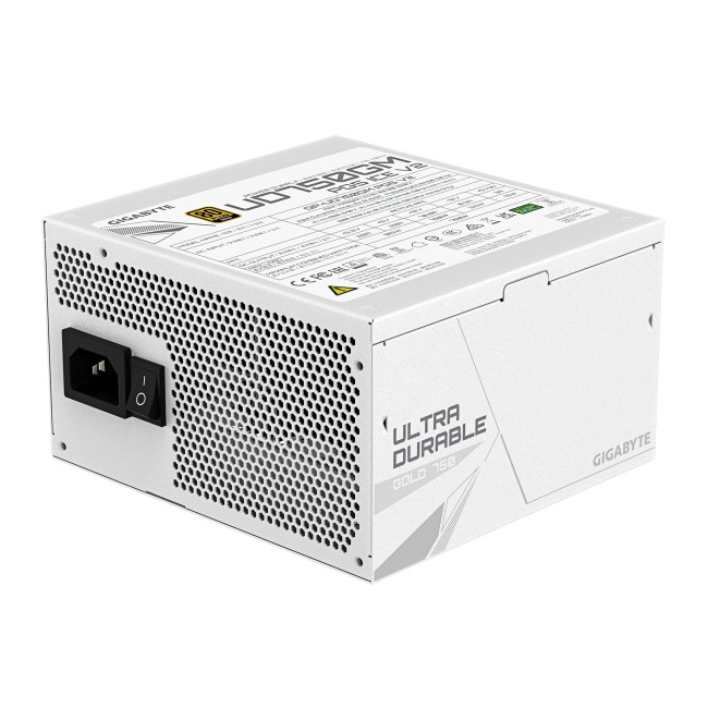 Gigabyte UD750GM PG5 ICE 750W ATX 3.1 80 PLUS Gold PSU Power Supply - White