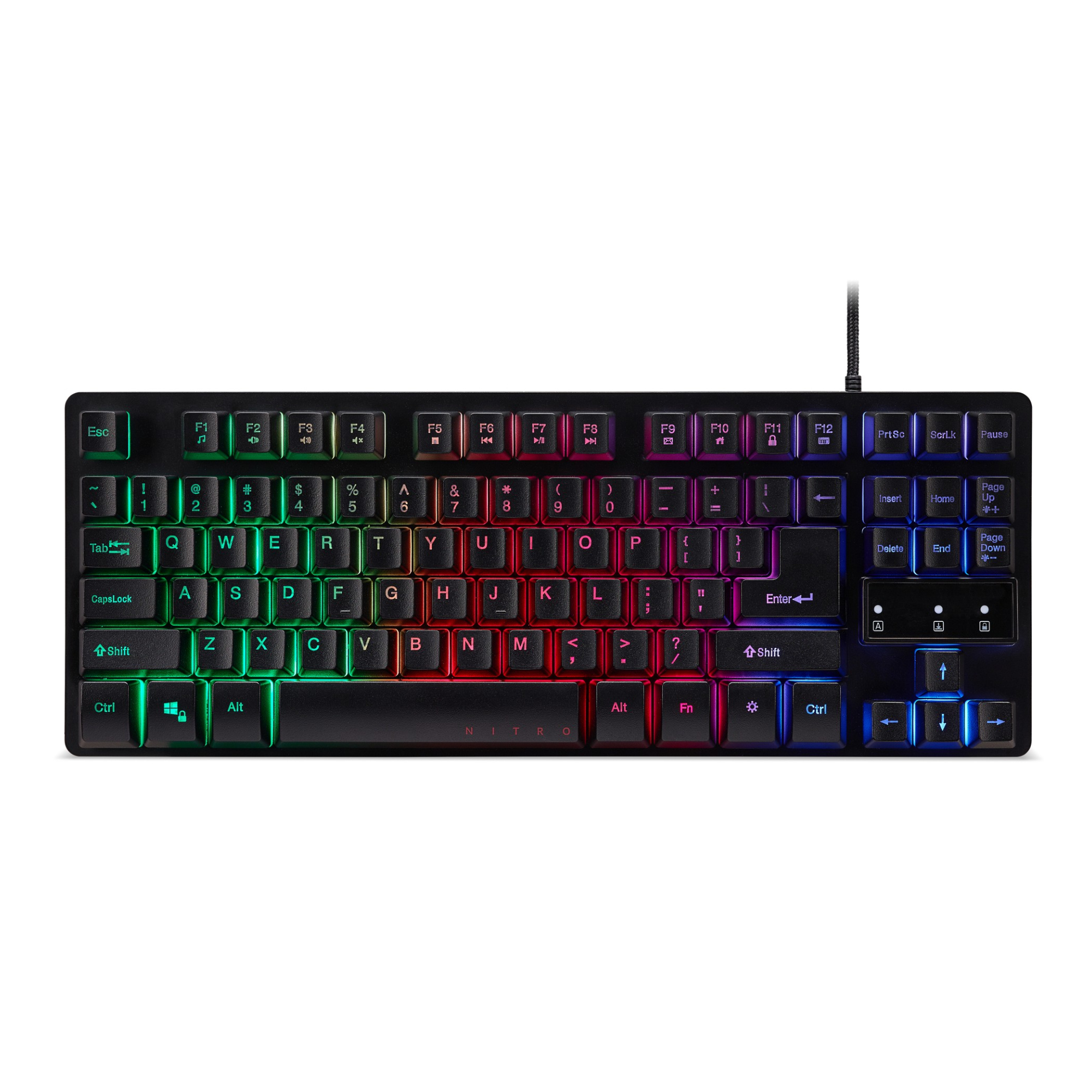 Acer Black Nitro Tkl Wired Rgb Mechanical Gaming Keyboard