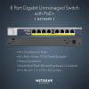 NETGEAR GS108PP Unmanaged Gigabit Ethernet 8 Ports Network Switch - Black
