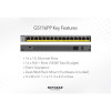 NETGEAR GS116PP Unmanaged Gigabit Ethernet 16 Ports Network Switch - Black