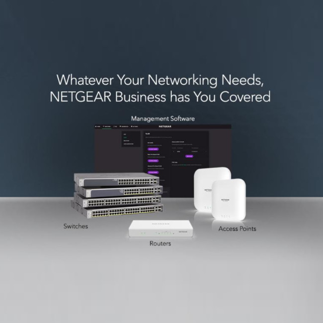 NETGEAR GS116PP Unmanaged Gigabit Ethernet 16 Ports Network Switch - Black