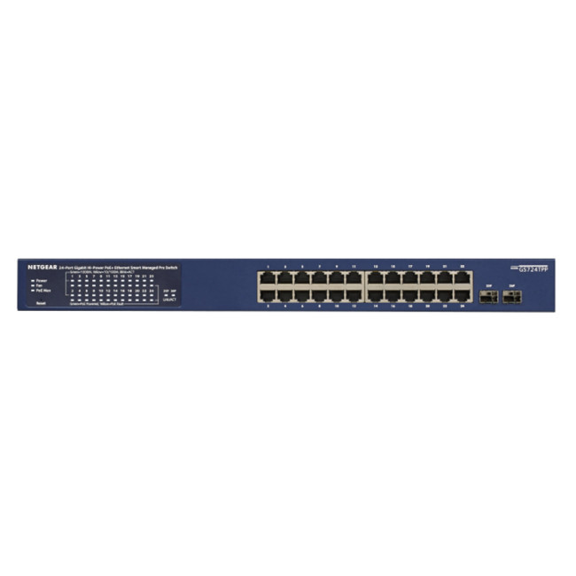 NETGEAR ProSAFE GS724TP Managed Gigabit Ethernet 24 Ports Network Switch - Blue