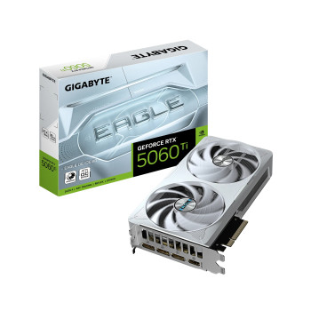 Gigabyte GeForce RTX 5060 Ti EAGLE ICE 8GB OC Graphics Card - White