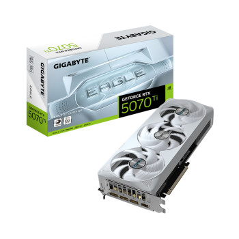 GIGABYTE GeForce RTX 5070 Ti EAGLE ICE SFF 16GB OC Graphics Card - White