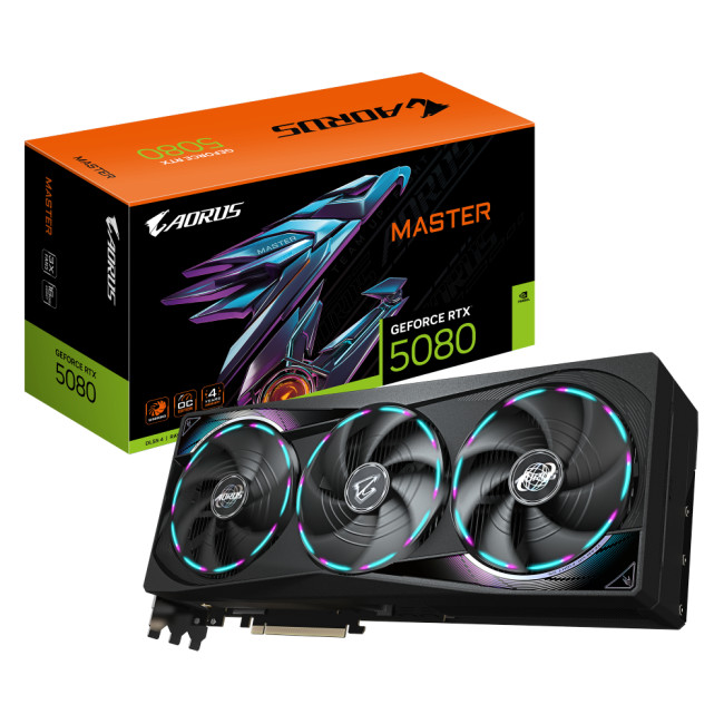 GIGABYTE GeForce RTX 5080 AORUS MASTER 16GB Graphics Card
