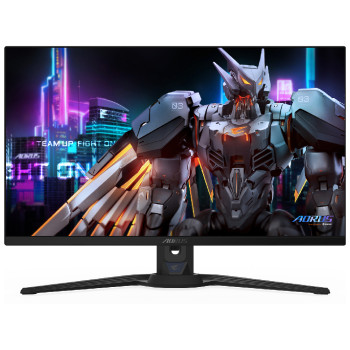 Refurbished Gigabyte AORUS FO27Q5P 27" QD-OLED Quad HD 500Hz 0.03ms Height Adjustable Gaming Monitor with Speakers