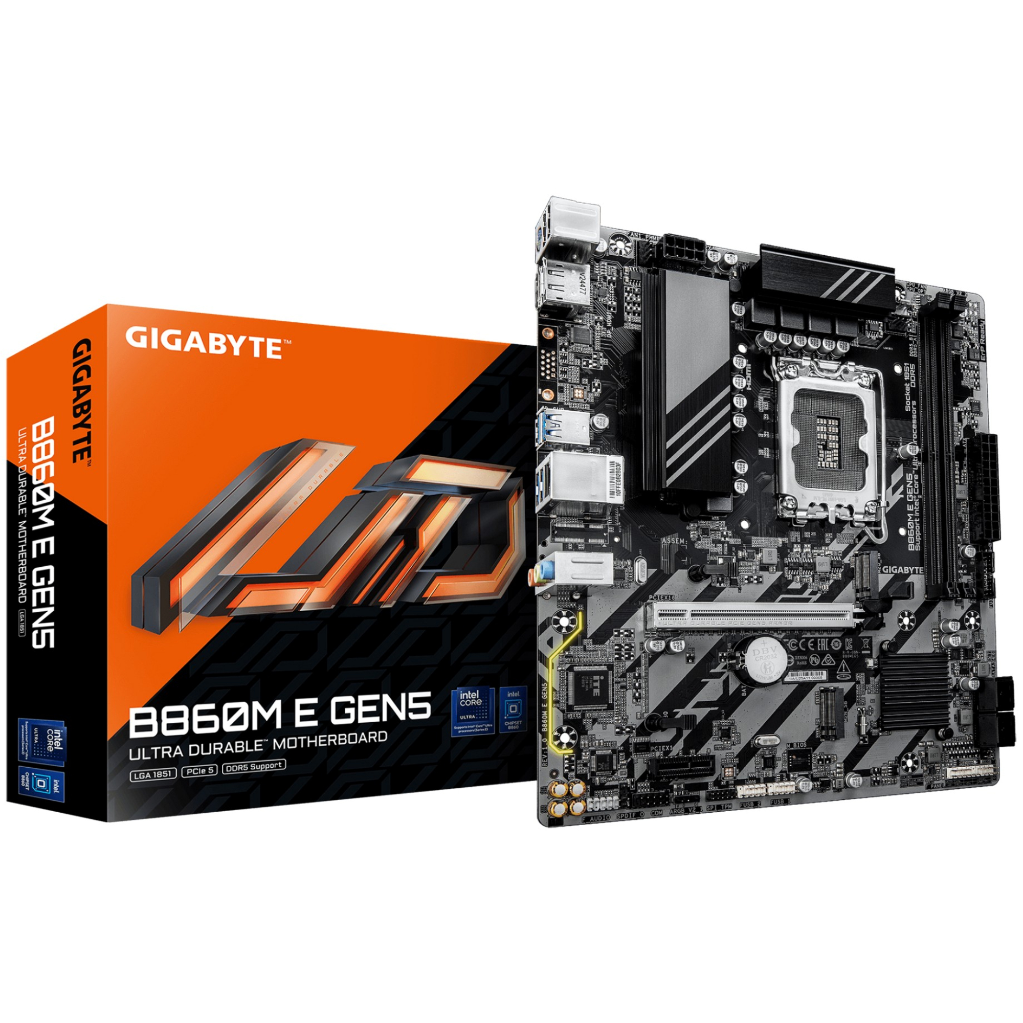 GIGABYTE B860M E GEN5 DDR5 Micro-ATX LGA 1851 Motherboard
