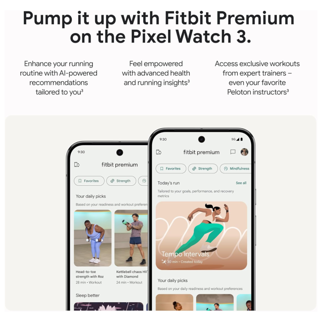 Google Pixel Watch 3 45mm Qualcomm Cortex M33 32GB Wifi Black Smartwatch with Additional Bands Bundle