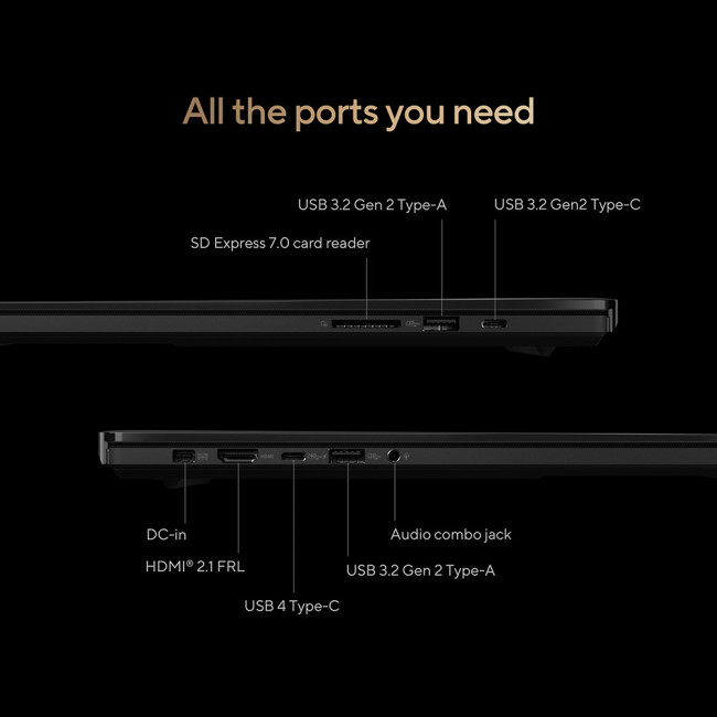 ASUS ProArt P16 H7606 H7606WP-RJ088W AMD Ryzen AI 9 HX 370 64GB RAM 2TB SSD RTX 5070 16" 3K OLED Windows 11 Home AI Copilot+ Laptop