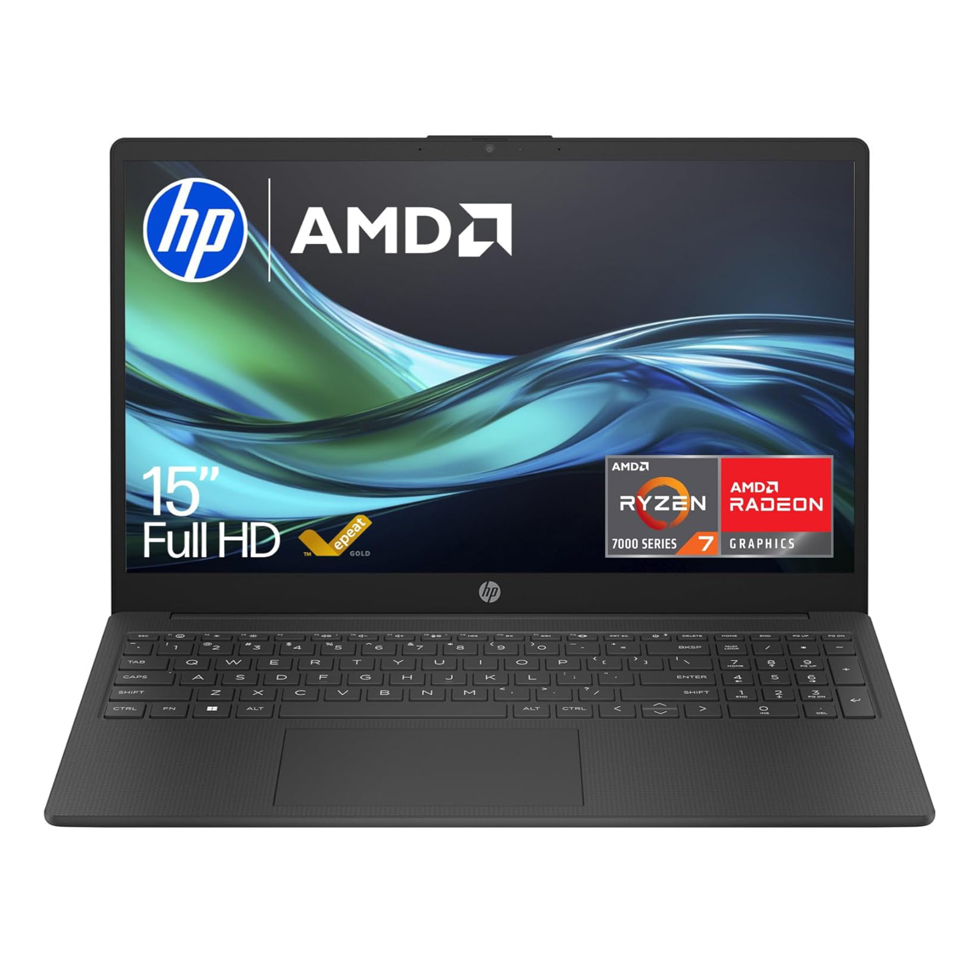 Refurbished HP 15-fc0007sa AMD Ryzen 7 7730U 16GB RAM 512GB SSD 15.6" Windows 11 Home Laptop