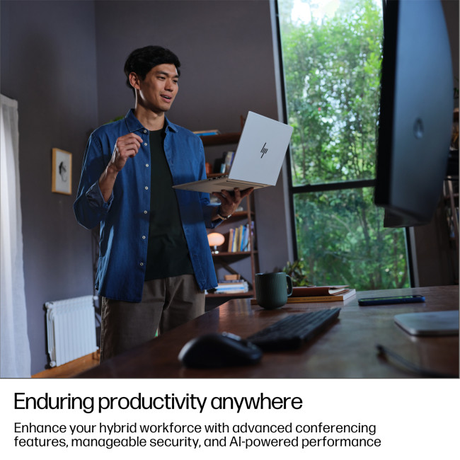 HP EliteBook 8 G1i 14 Notebook AI PC Wolf Pro Security Edition Copilot+ PC Intel Core Ultra 5 225U 16GB RAM 512GB SSD 14" WUXGA Windows 11 Pro Business Laptop