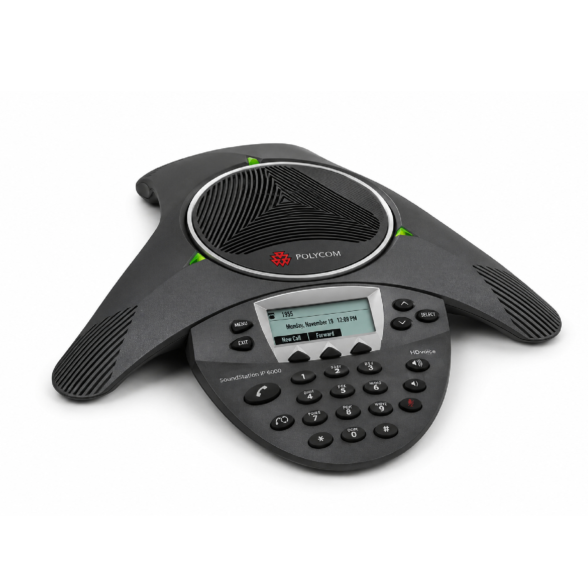 Polycom Dark Grey Soundstation Ip6000 Voip Conference Phone Power Over Ethernet Includes Psu