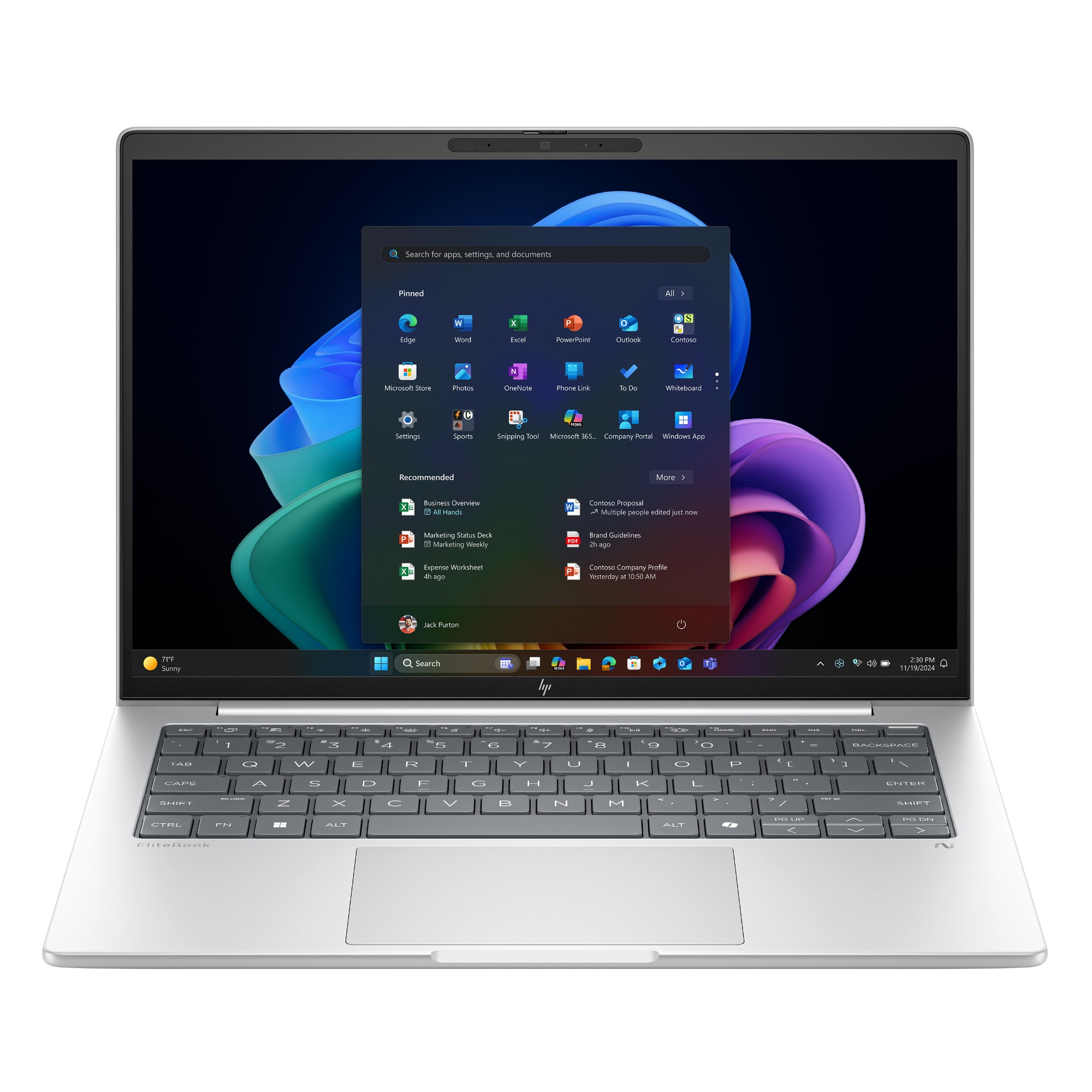 Refurbished HP EliteBook 8 G1a AMD Ryzen 5 230 16GB RAM 512GB SSD 14" Windows 11 Pro AI PC