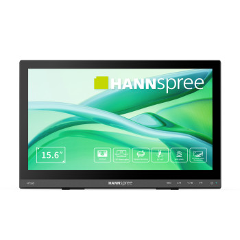 HANNspree HT165HPB 15.6" Full HD IPS Ergonomic Smart Adjustable Stand 10-Point TouchScreen Monitor with Speakers