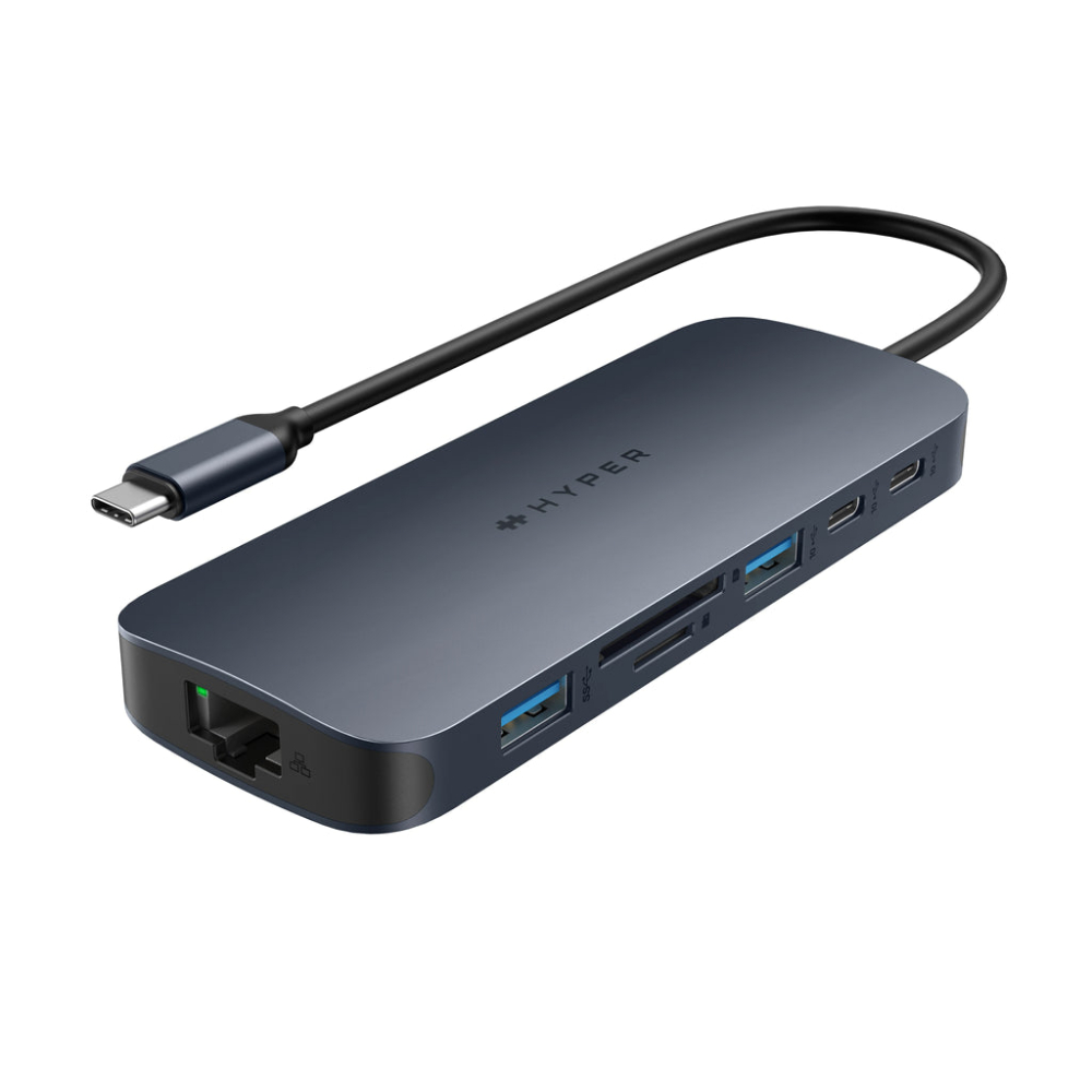 Hyper Midnight Blue Hyperdrive Next Usb-C Dual 4K Docking Station With 140W Power