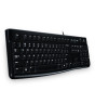Logitech K120 Standard Wired Keyboard USB QWERTZ Slovakian - Black