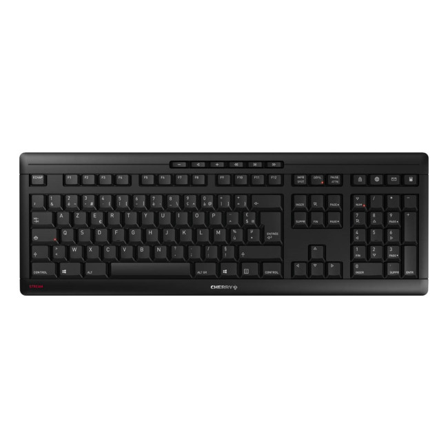 Cherry Stream Desktop 2400 DPI Wireless Keyboard and Mouse Set - Black