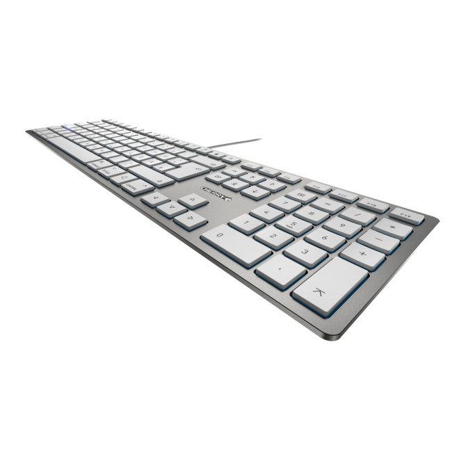 Cherry KC 6000 Ultra Flat USB Wired Keyboard for Mac - Silver