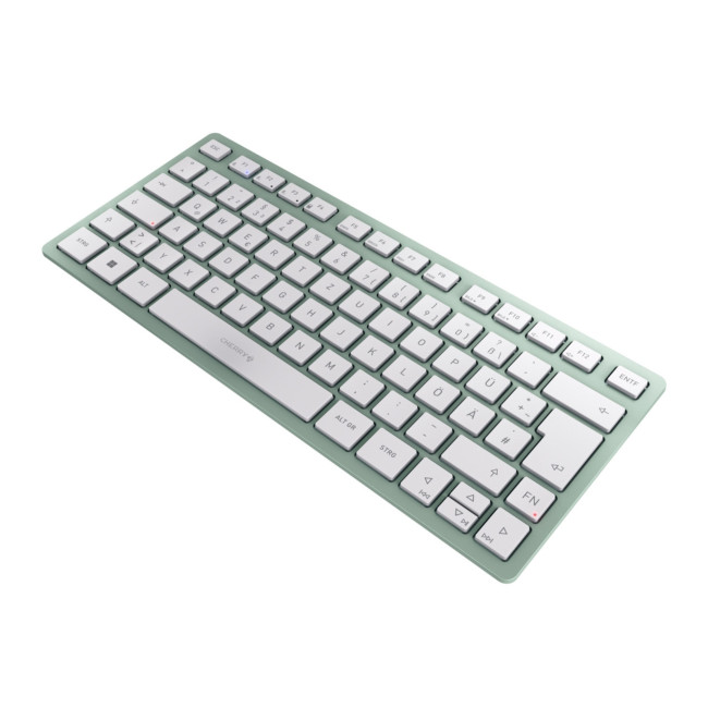 Cherry KW 7100 MINI BT Bluetooth 5.1 Wireless Compact Keyboard - Green