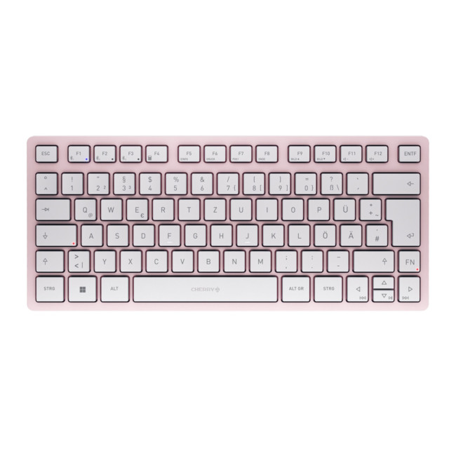 Cherry KW 7100 MINI BT Bluetooth 5.1 Wireless Compact Keyboard - Pink