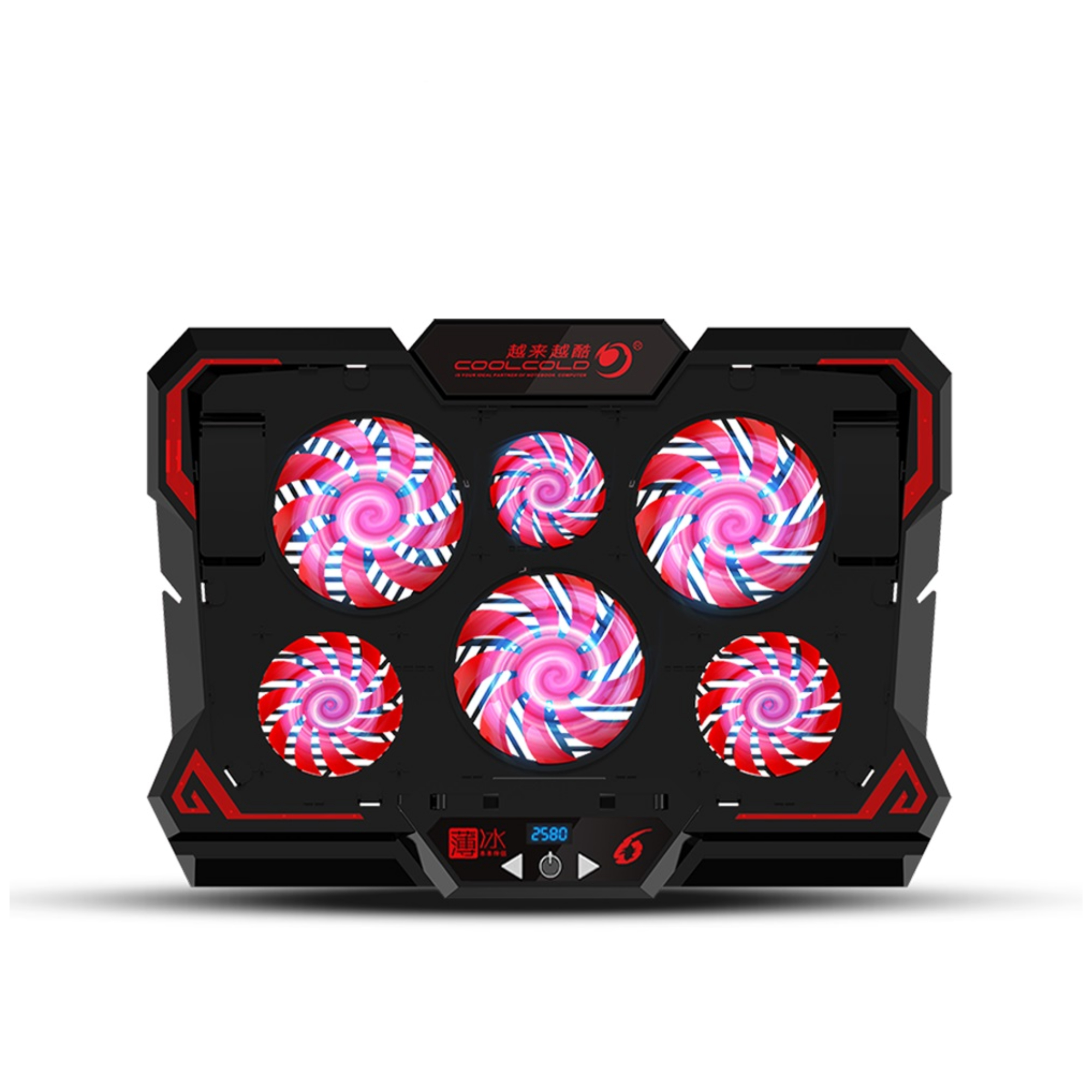 CUBE K38 6-Fans Cooling Pad For Up to 17" Laptops