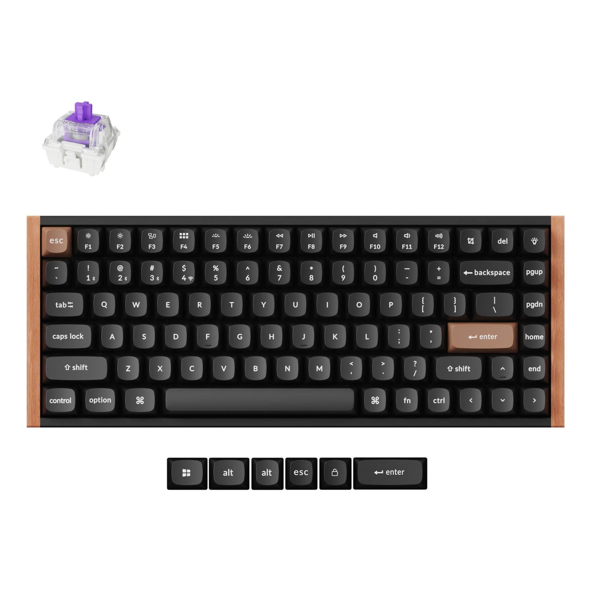 Keychron K2 He Uk 75% Layout 84 Key Black - Image 6