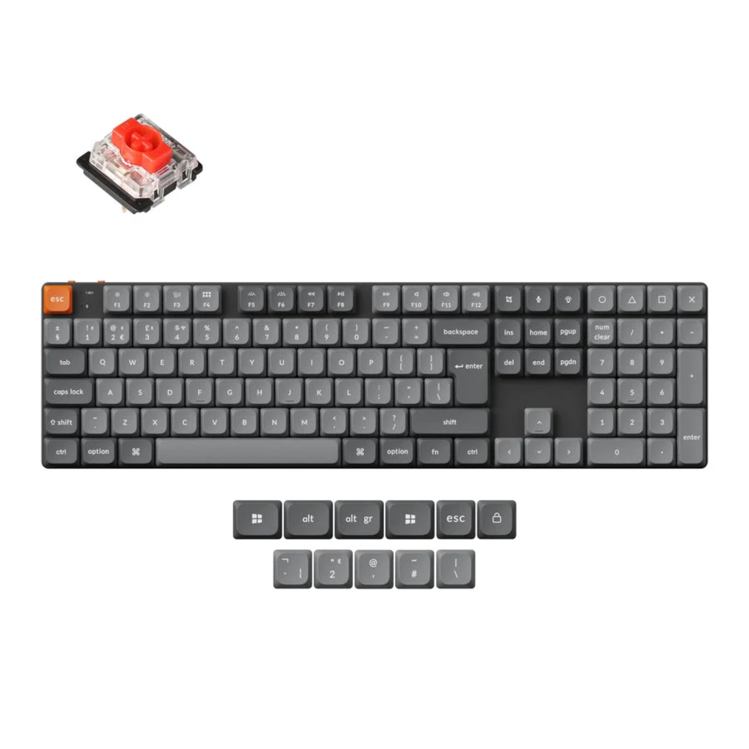 Keychron K5 Max keyboard Universal USB + RF Wireless + Bluetooth QWERTY UK Engli - Image 4