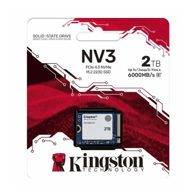 Kingston 2000G NV3 SNV3SM3/2T0 2TB M.2 PCIe 4 Internal Solid state drive NVMe - Blue