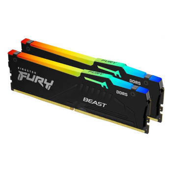 Kingston FURY Beast RGB KF560C36BBE2AK2-64 64GB (2 x 32GB) 6000 MHz DDR5 Desktop Memory