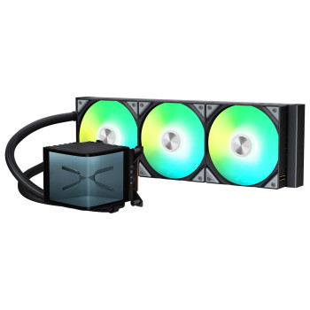 TRYX PANORAMA 360mm ARGB AIO Liquid CPU Cooler - Black