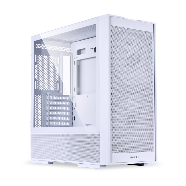 Lian Li Lancool 206 RW Tempered Glass Mid Tower Gaming PC Case - White