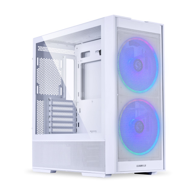 Lian Li Lancool 206 RW Tempered Glass Mid Tower Gaming PC Case - White