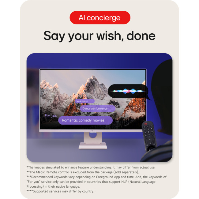 LG 27U511SA 27" Full HD 100Hz 5ms IPS Smart Monitor with WebOS and Speakers