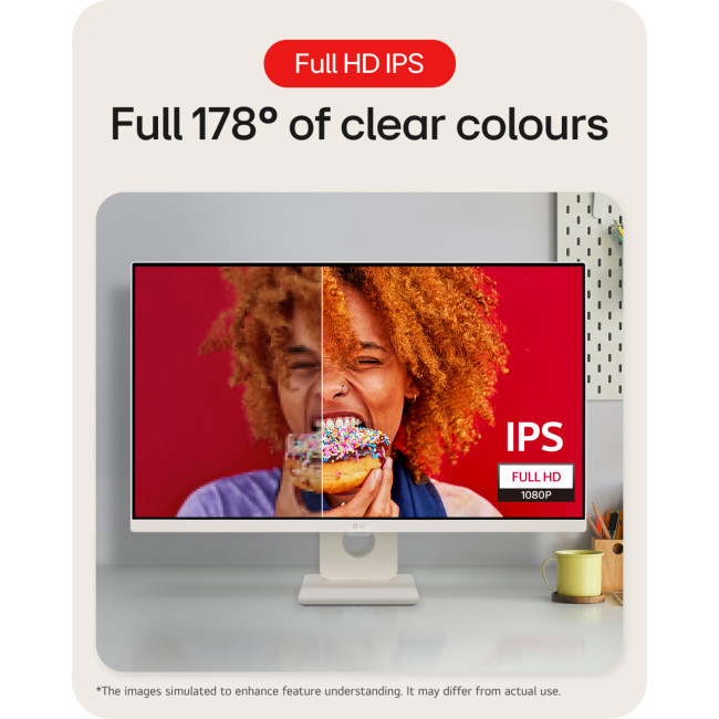 LG 27U511SA 27" Full HD 100Hz 5ms IPS Smart Monitor with WebOS and Speakers